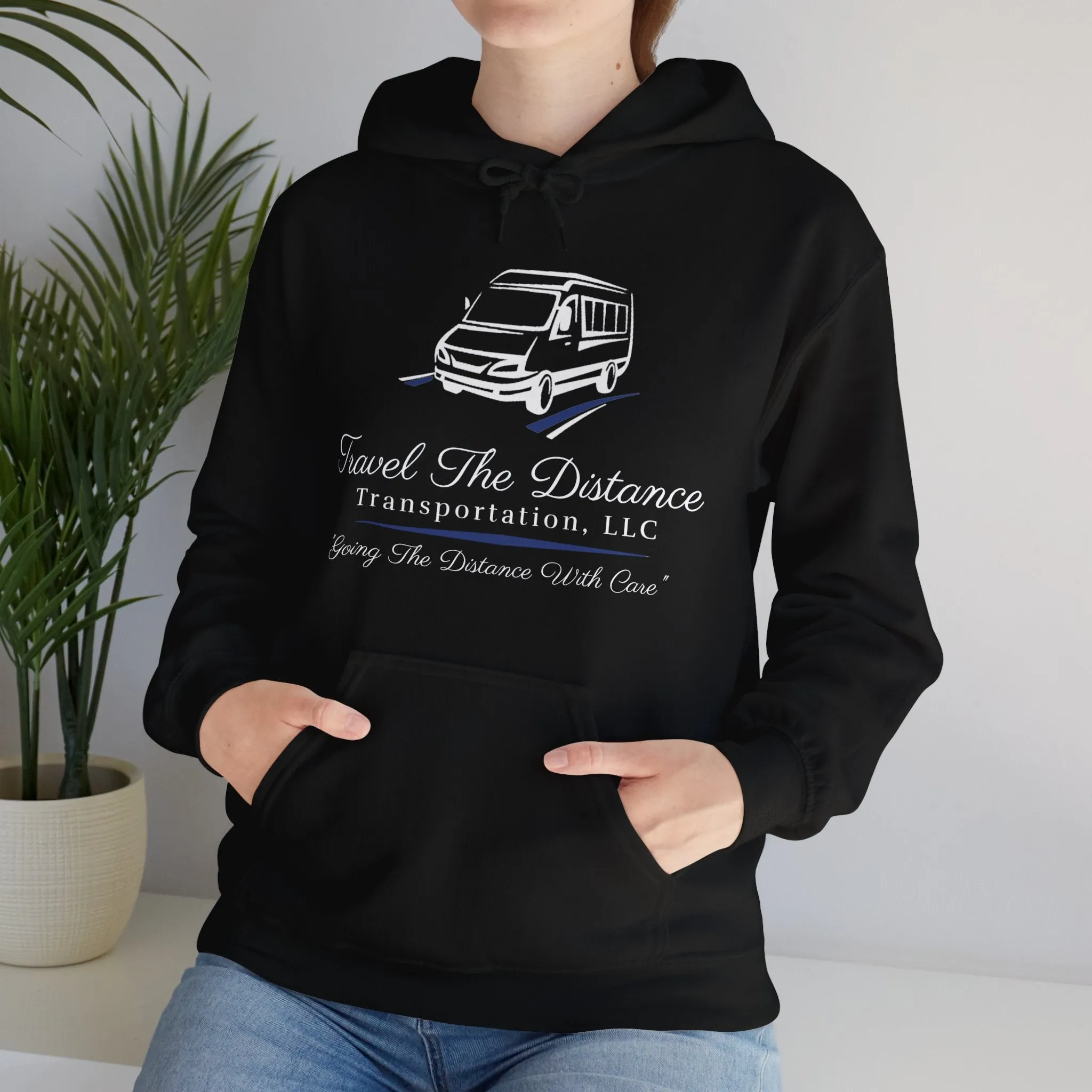 Travel the Distance: Unisex Heavy Blend Hooded Sweatshirt
