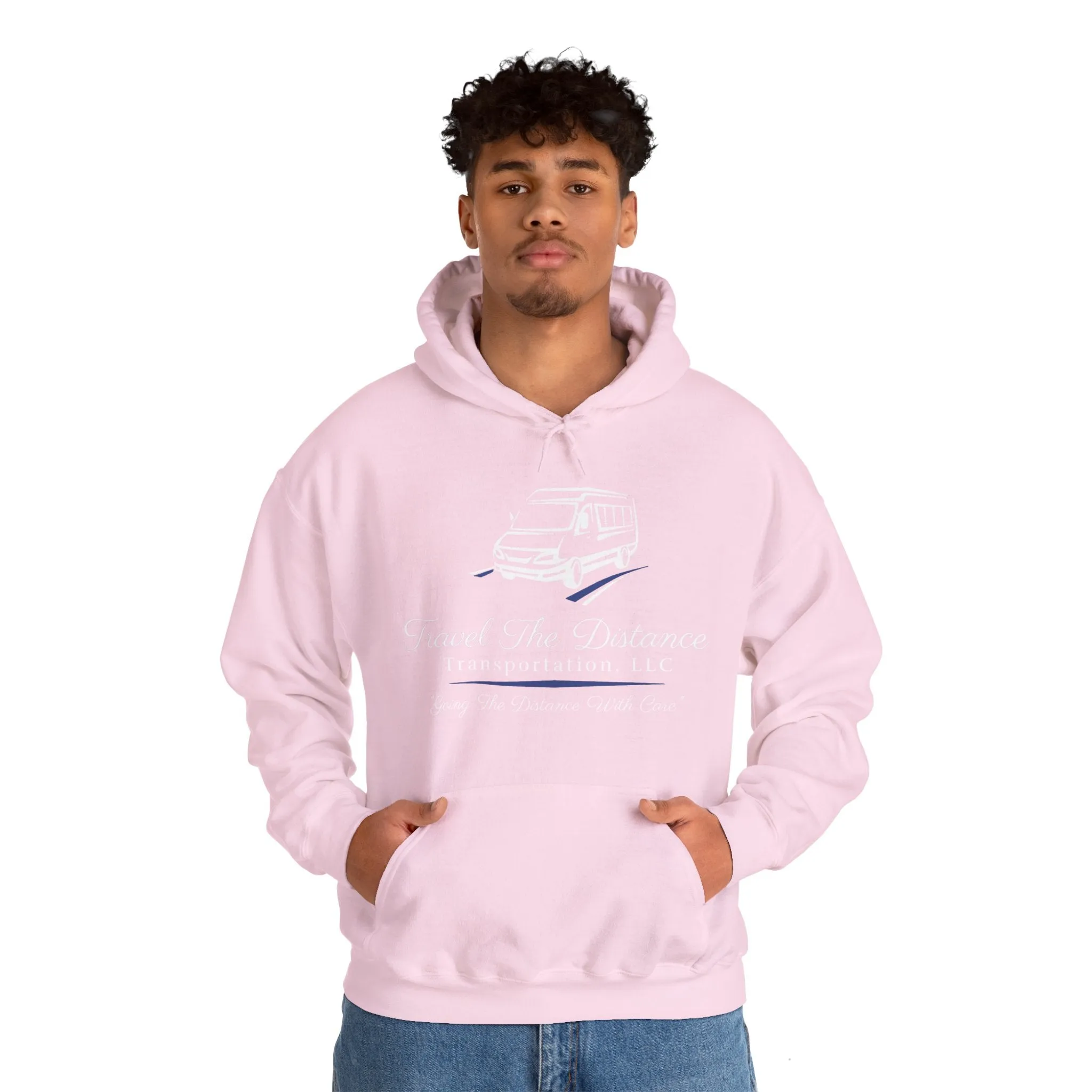 Travel the Distance: Unisex Heavy Blend Hooded Sweatshirt