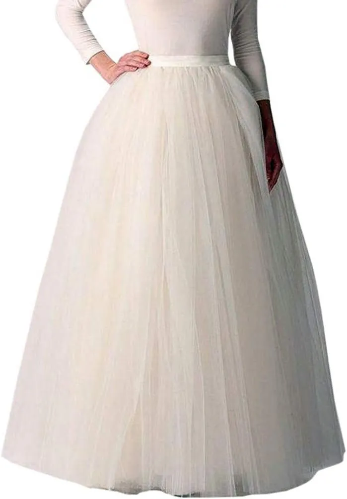 Tulle Tutu Dress Womens Pleated Princess Mesh Skirt Adult Dancing Skirt Ballet Skirt Womens