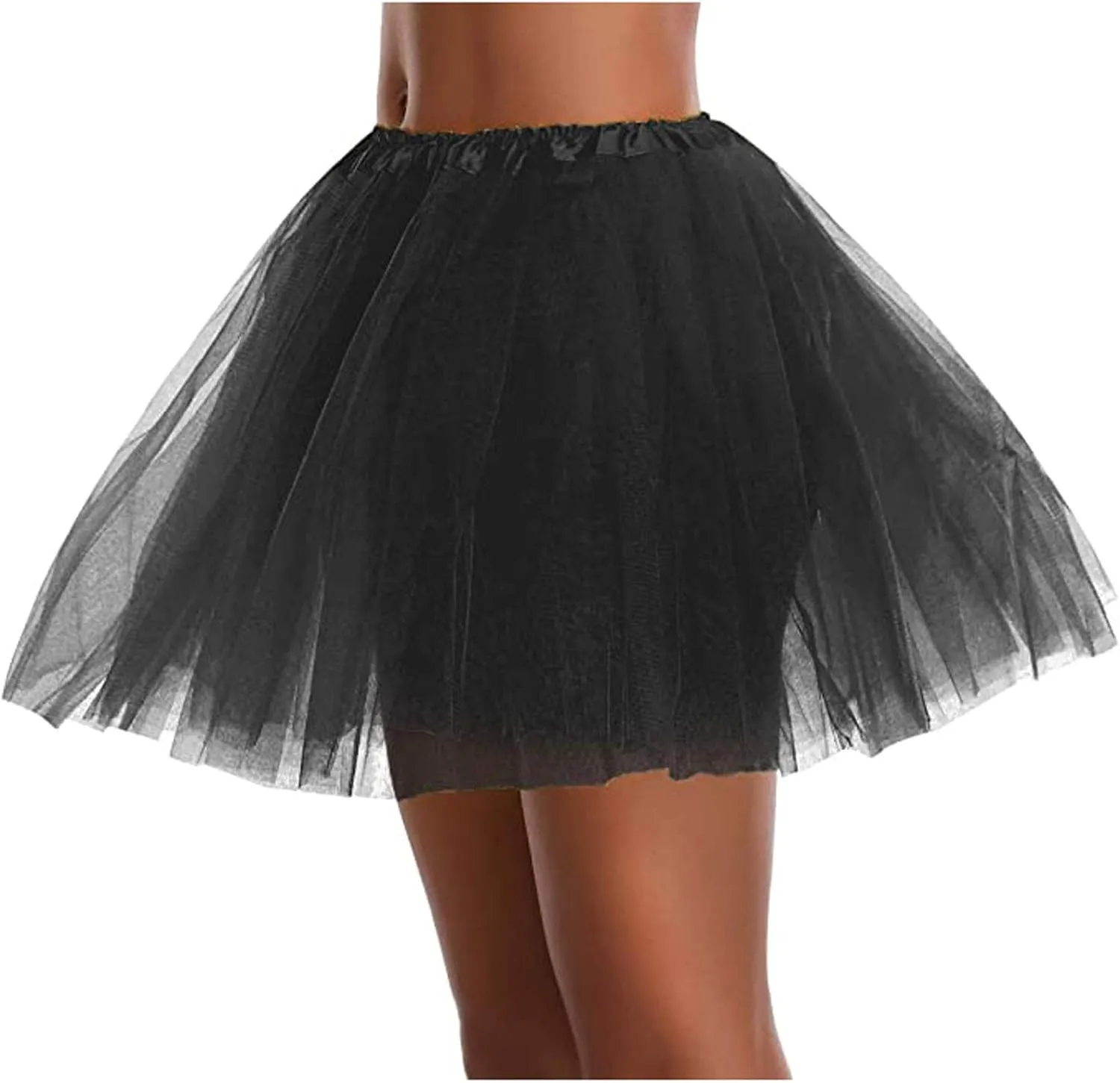 Tutu Skirts for Girls Womens Pleated Short Skirt Adult Tutu Dancing Skirt 3 Layered Pink Tulle Skirt for Women