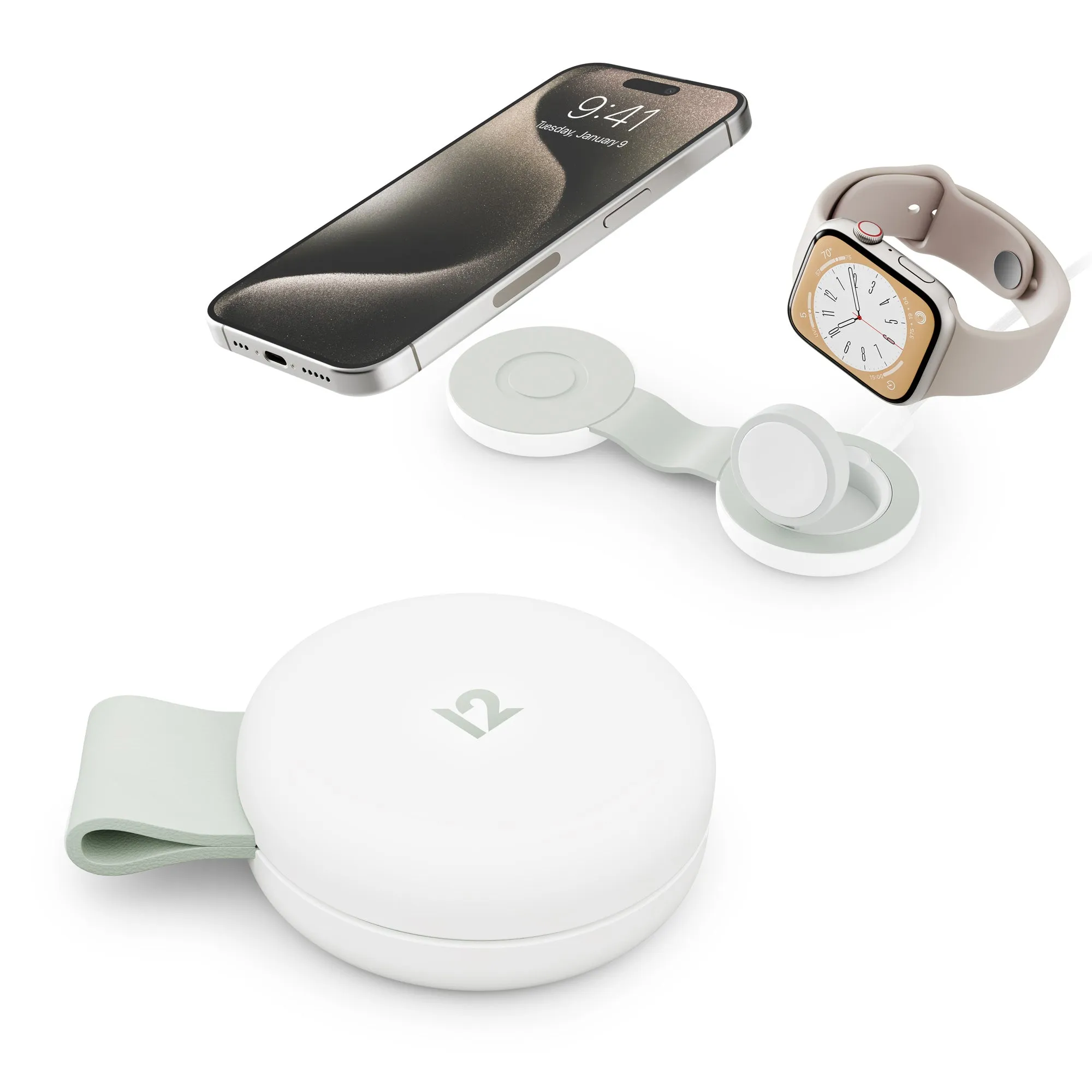TWELVE SOUTH ButterFly SE 2-in-1 Qi2 MagSafe Charger Wireless - White