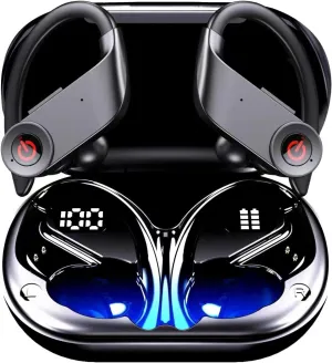 TWS Headphones Wireless Earbuds Compatible with Samsung Galaxy S25 Ultra, Earphones Ear Hook True Stereo Headset Hands-Free Mic