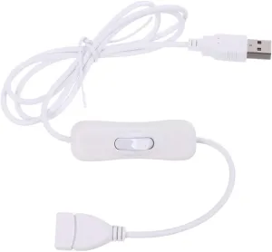 USB 2.0 Extension Cable with for Table Lamps/Fans/Led Lights Convenient to Control The