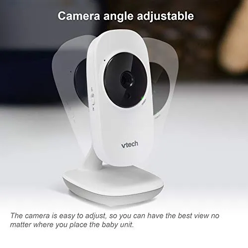 VTech VM819 Baby Monitor, 2.8 Screen, Night Vision, 2-Way Audio, Temperature Sensor and Lullabies, Secure Transmission No WiFi