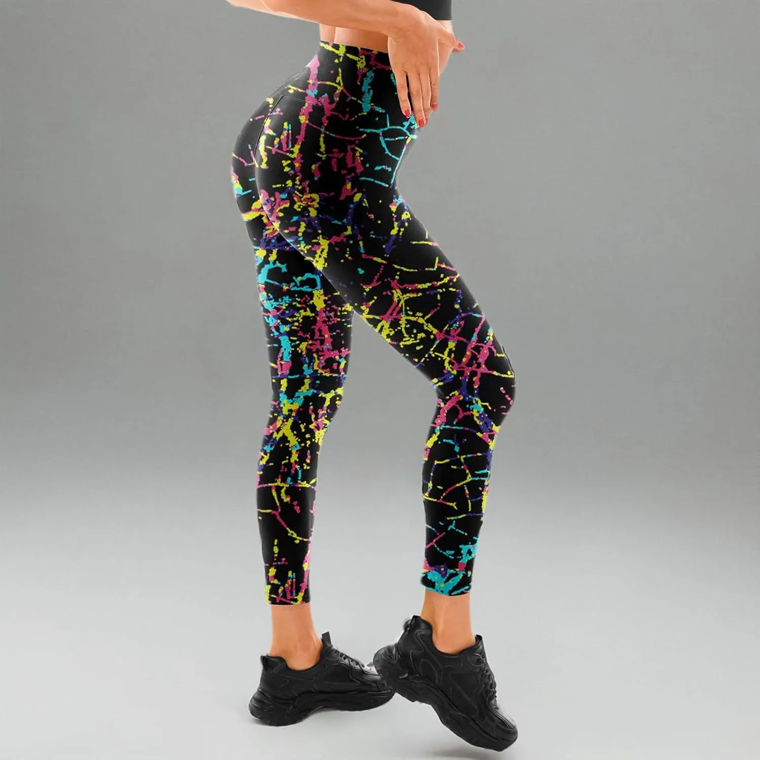 Walifrey Capri Leggings for Women, Buttery Soft High Waisted Leggings for Gym Yoga Workout