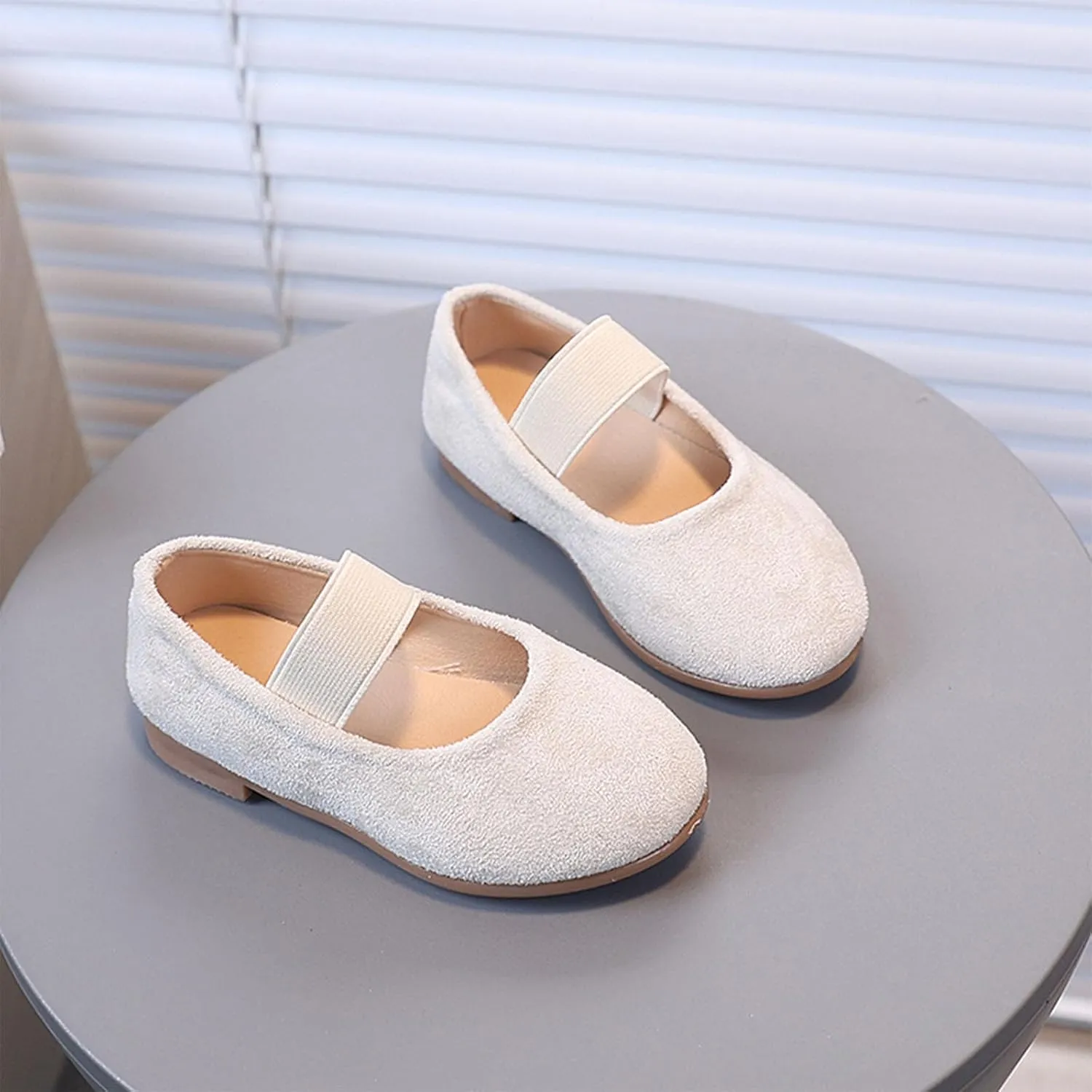 Walking Shoes for Boys Girls Pure Color Simple Princess Shoes For Girls Fashion Trend Single Comfortable Soft Sole Slip On