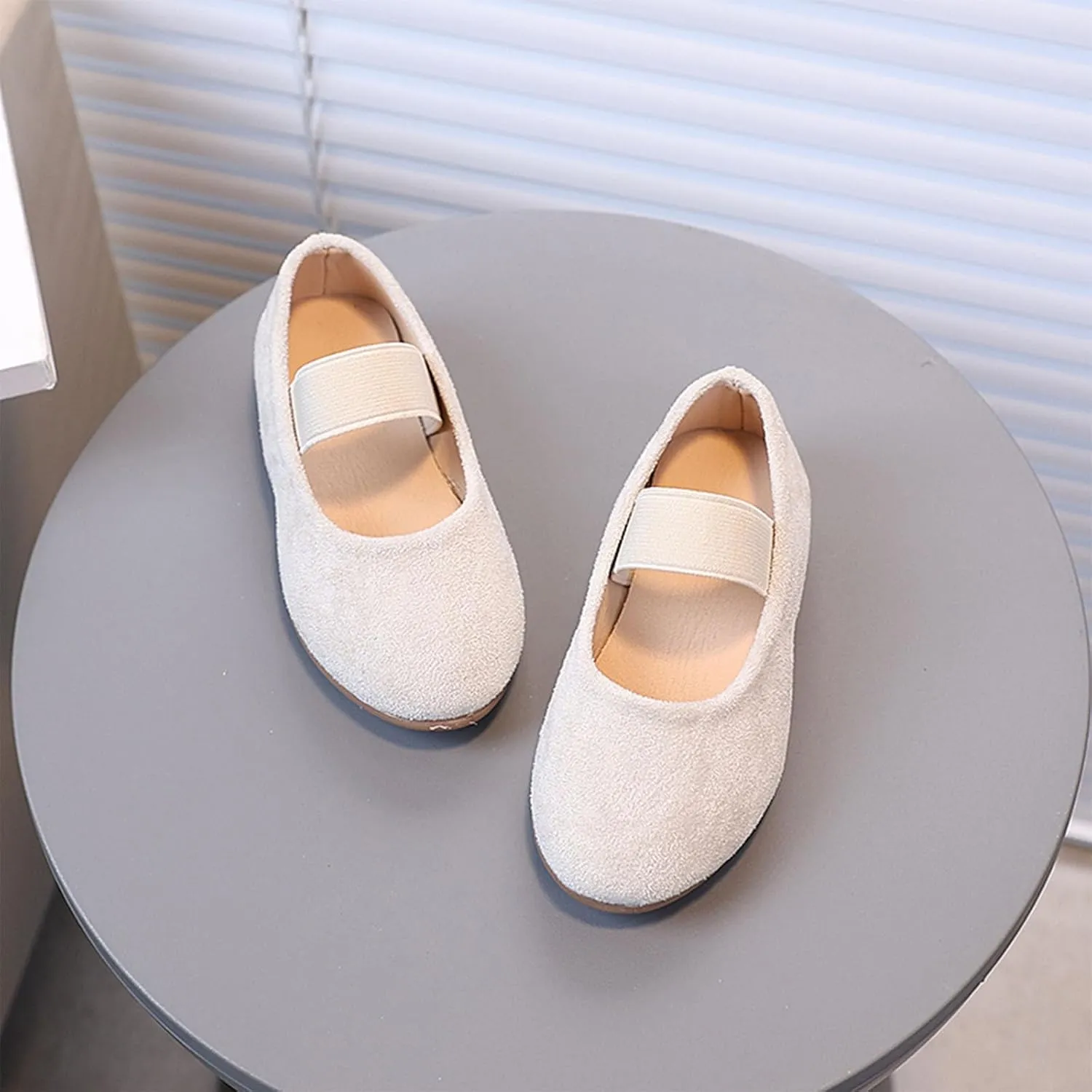Walking Shoes for Boys Girls Pure Color Simple Princess Shoes For Girls Fashion Trend Single Comfortable Soft Sole Slip On