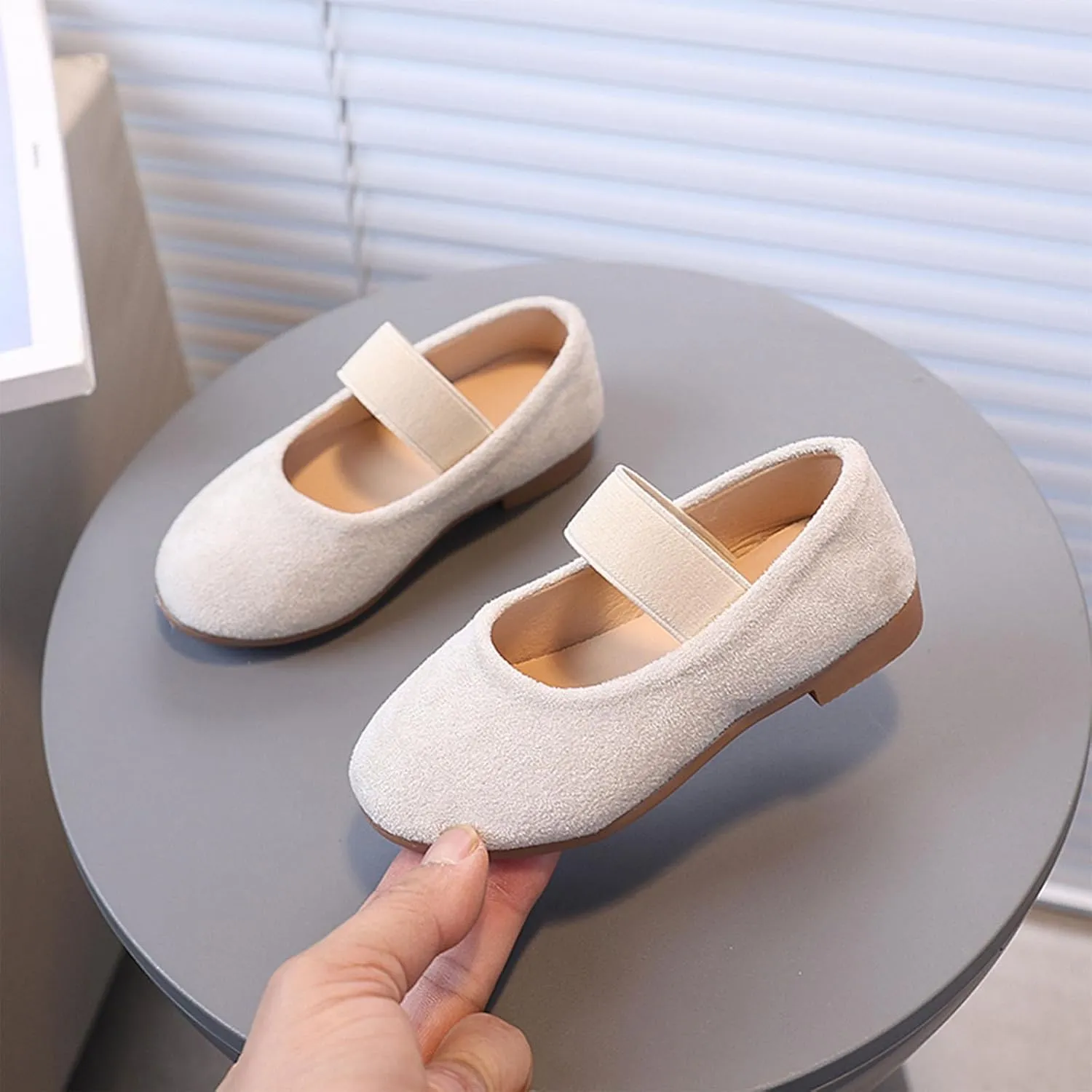 Walking Shoes for Boys Girls Pure Color Simple Princess Shoes For Girls Fashion Trend Single Comfortable Soft Sole Slip On