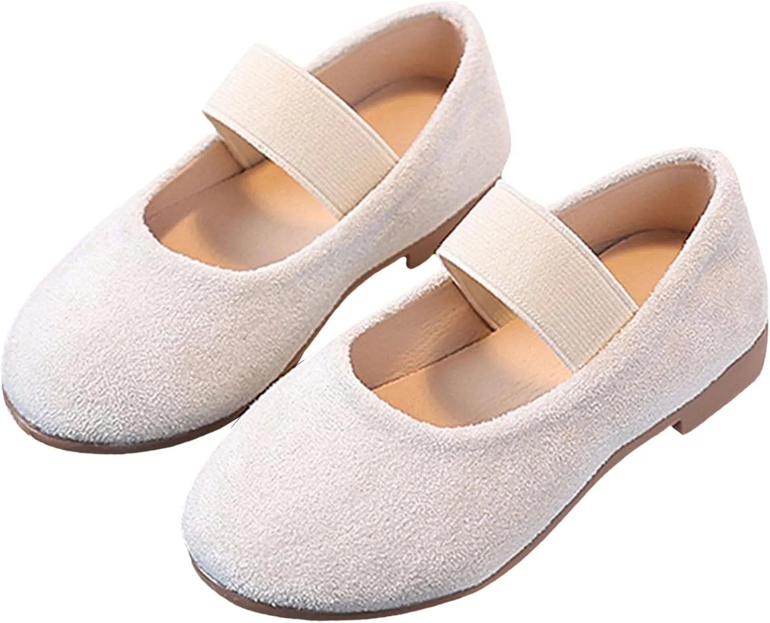 Walking Shoes for Boys Girls Pure Color Simple Princess Shoes For Girls Fashion Trend Single Comfortable Soft Sole Slip On