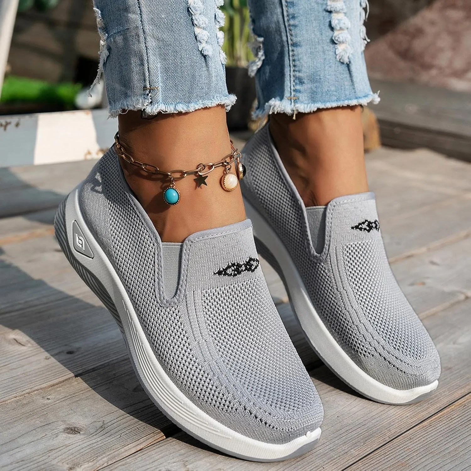 Walking Shoes for Women Walking Slip On Foam Hands Slip in Sneakers Arch Support Shoes for Men Business Casual