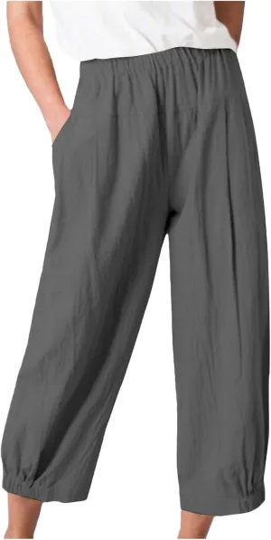 Women's Fleece Lined Hiking Pants Winter Button Vacation Leggings with Pockets Flare Leggings Wide Leg