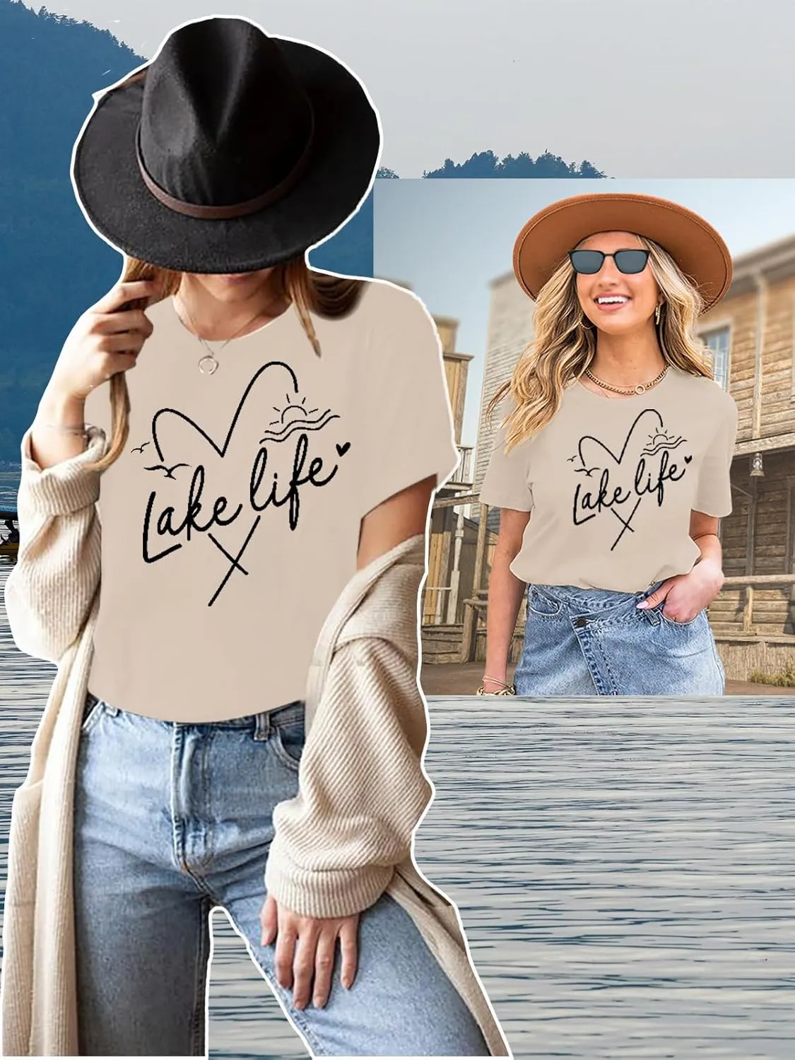 Womens Graphic Tees Funny Sayings Letter Print Casual Top Workout Basic Tunic Shirt