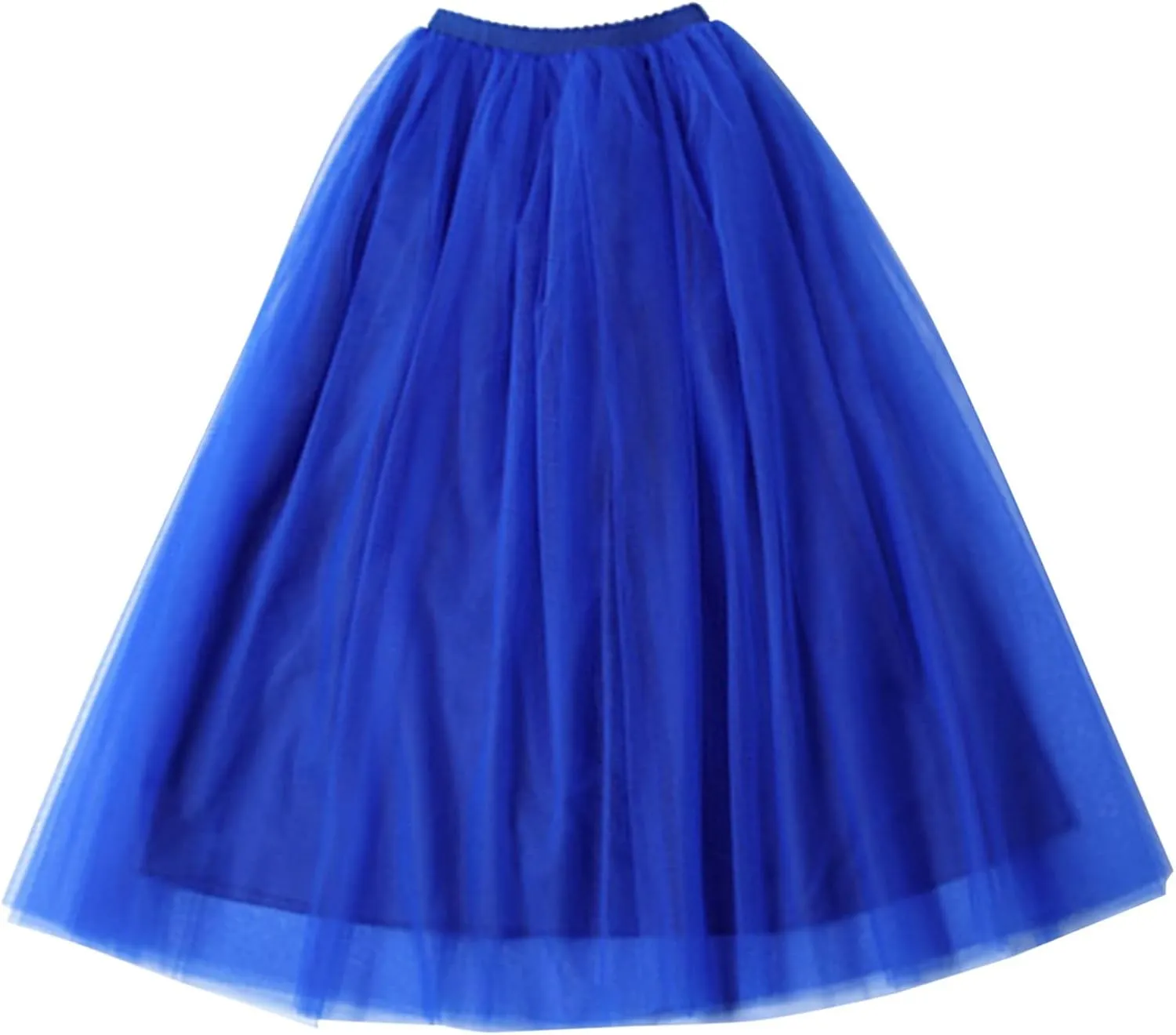 Women's High Waist Large Pleated Skirt Elastic Belt Mesh Skirt Tulle Skirt A Line Skirts for Girls Party Tutu Puffy Skirt