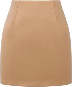 Womens High Waisted Plaid Skirt Fall Winter Mini Wool Bodycon Pencil A line Skirts