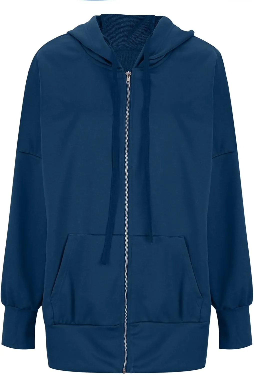 Womens Hoodies Oversized Sweatshirt Loose Casual Long Sleeve Zip Up Fall Outfits Fashion Jackets Outwear with Pockets