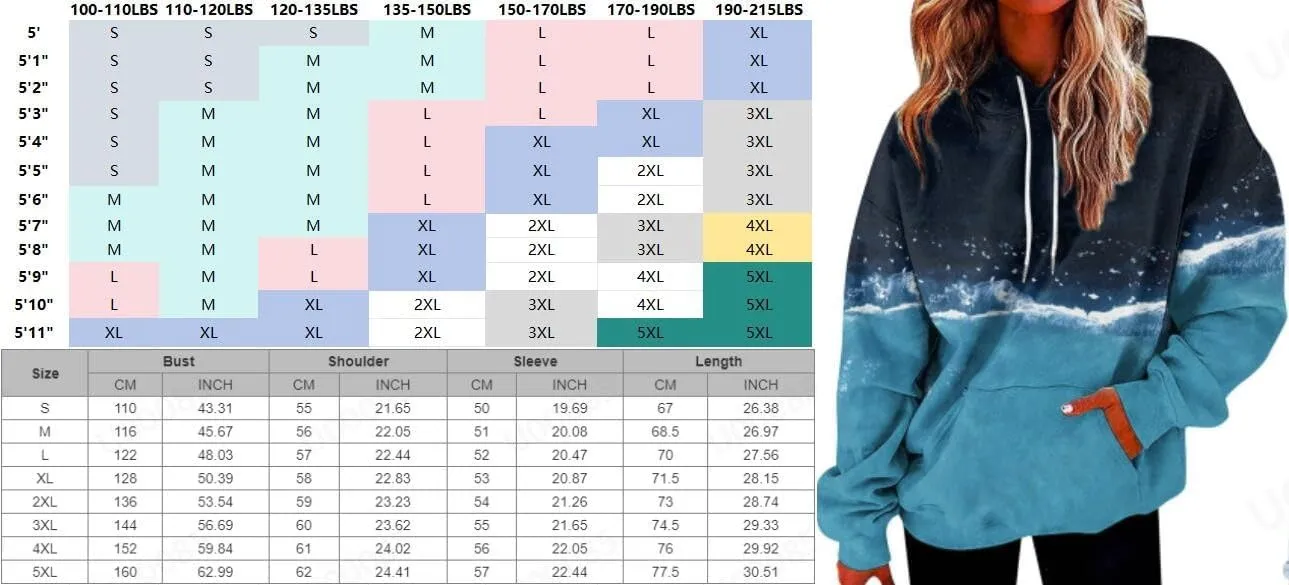 Womens Hoodies Y2k Tie Dye Plus Size Oversized Sweatshirt Loose Fit Drawstring Cute Preppy Hoodie with Pockets