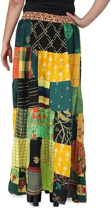 Women's Indian Cotton Wrap Skirts Boho Long Skirt Handmade Wrap Skirt