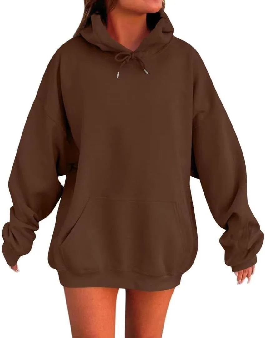 Womens Oversized Hoodies Fleece Sweatshirts Long Sleeve Sweaters Pullover Fall Outfits Winter Clothes