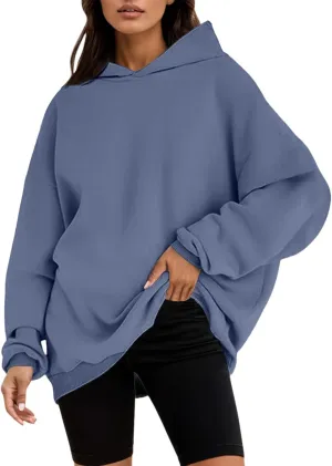 Womens Oversized Hoodies Sweatshirts Fleece Hooded Pullover Tops Sweaters Casual Loose Comfy Fall Fashion Outfits Clothes