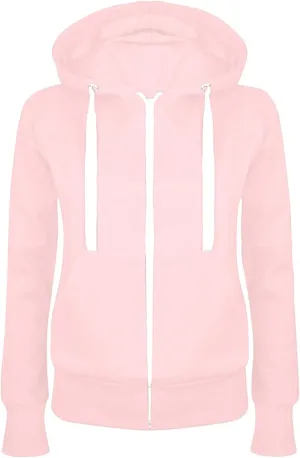 Women's Oversized Zip Up Hoodie Lightweight Thin Long Sleeve Hooded Sweatshirt with Pockets Solid Drawstring Coats