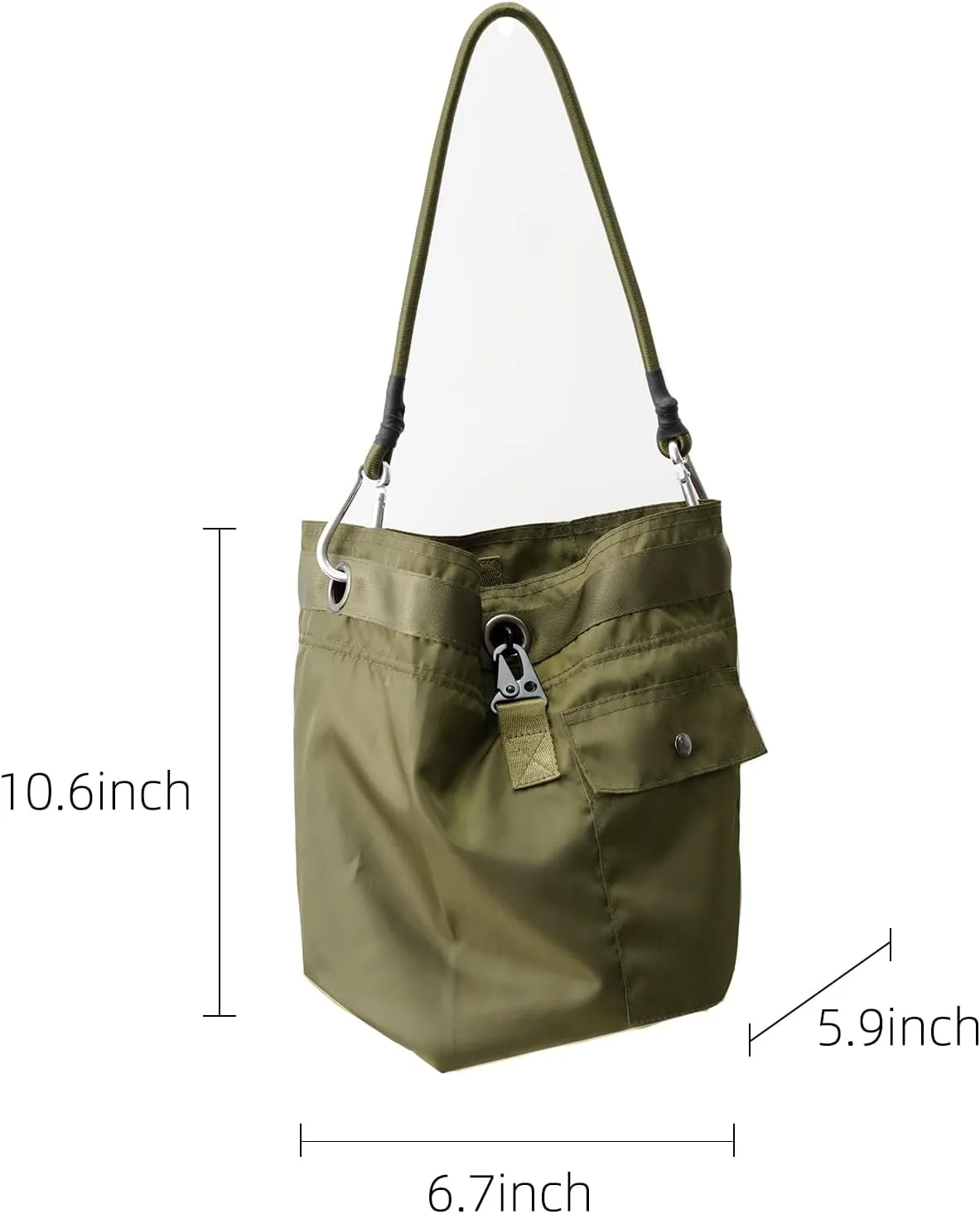 Women's Shoulder Crossbody Bags for Women Nylon Bucket Bag,Lightweight Adjustable and Detachable Shoulder Strap