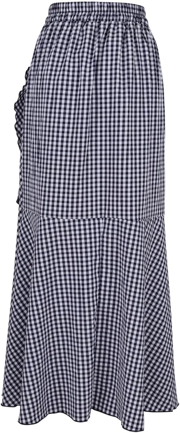 Womens Wrap High Cut Criss Cross Maxi Long Loose Fit Skorts for Women Dressy Skort 2025 Y2K