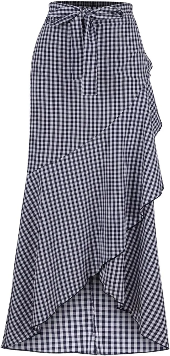 Womens Wrap High Cut Criss Cross Maxi Long Loose Fit Skorts for Women Dressy Skort 2025 Y2K