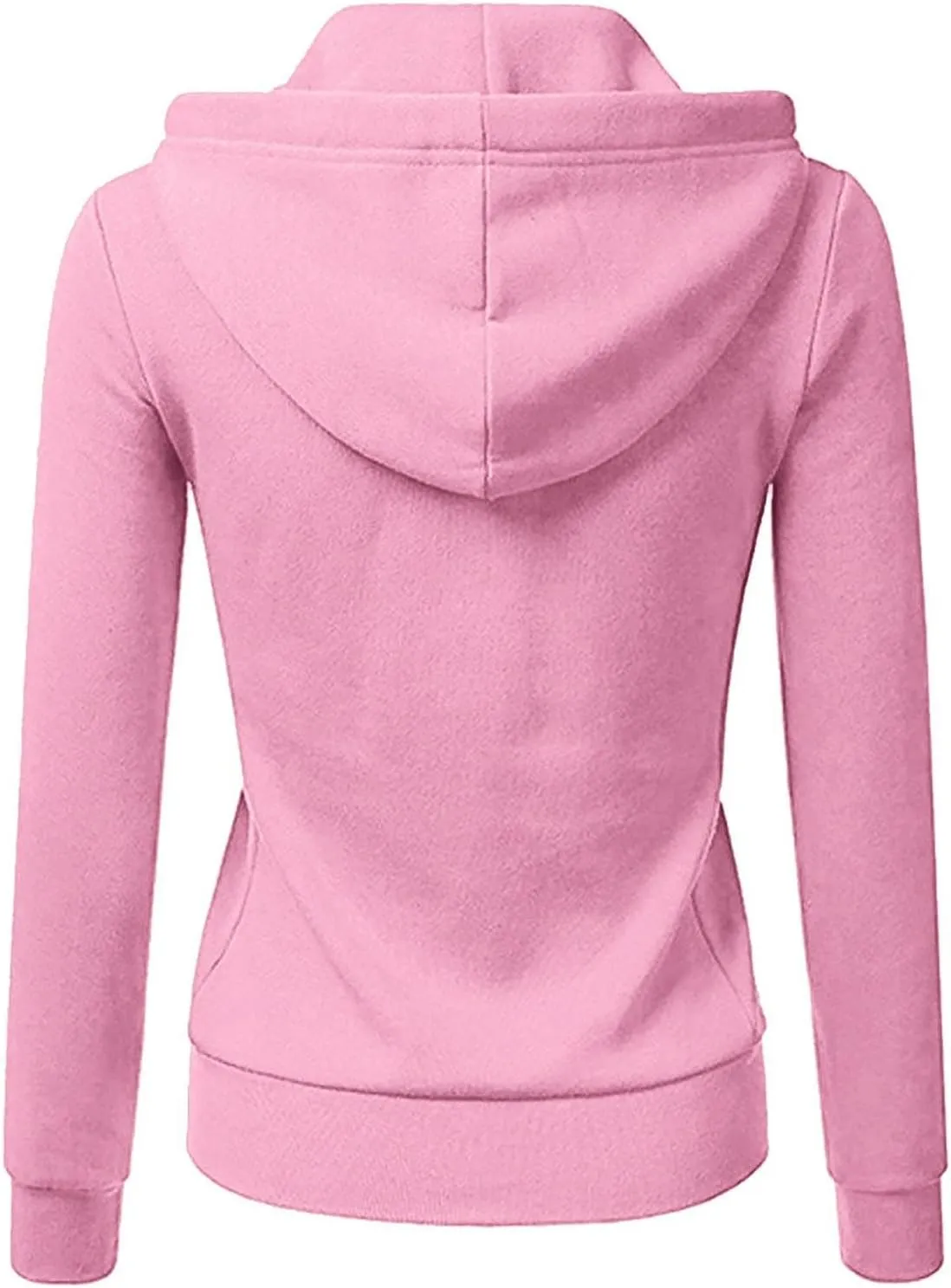 Womens Zip Up Hoodies Long Sleeve Slim Fit Hooded Sweatshirts 2024 Casual Lightweight Jacket Streetwear Hoodies