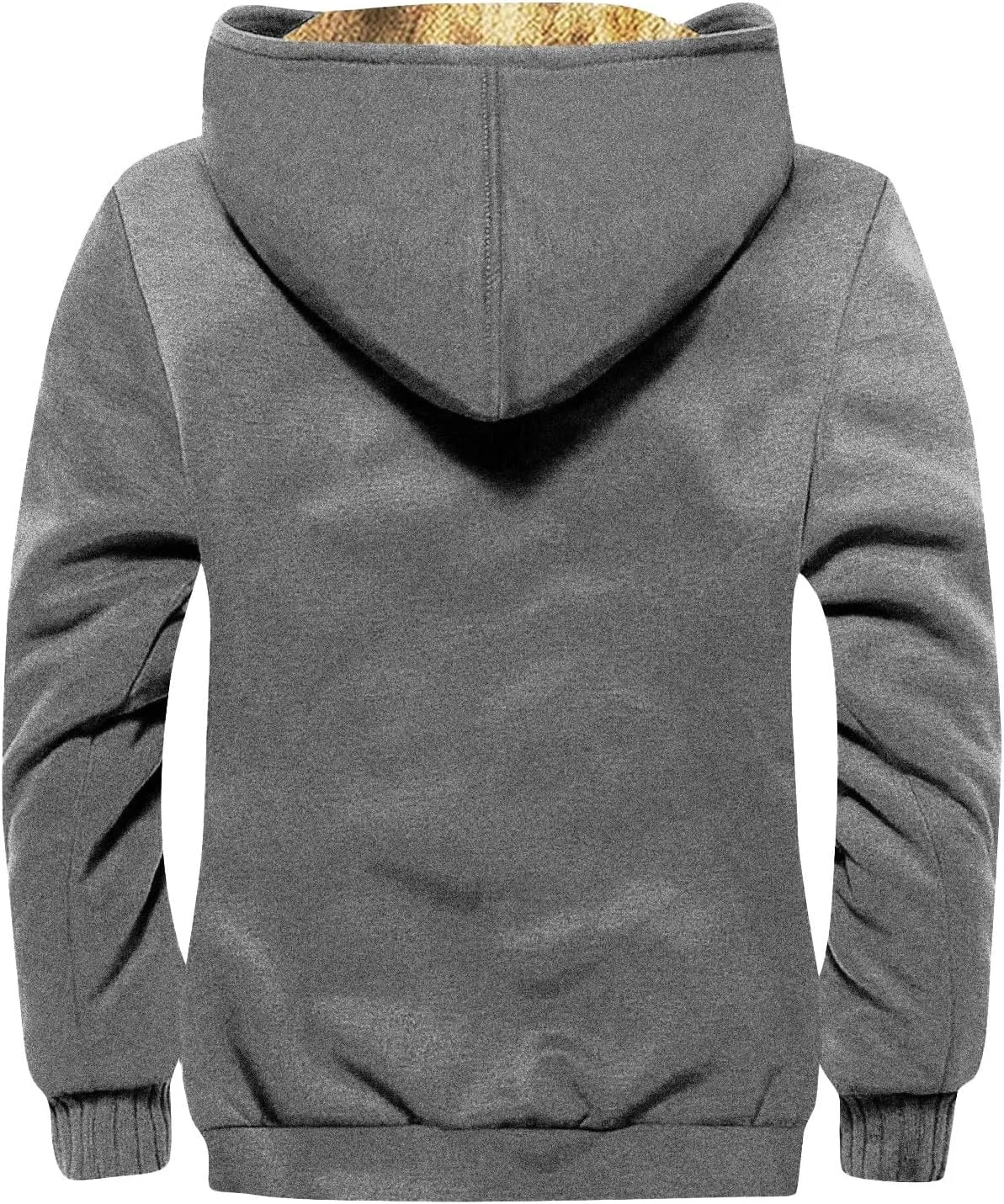 XIAXOGOOL Jackets For Men Hoodie Big And Tall Winter Sherpa Lined Jacket Mens Heavyweight Fleece Warm Trucker Hoodies Coat