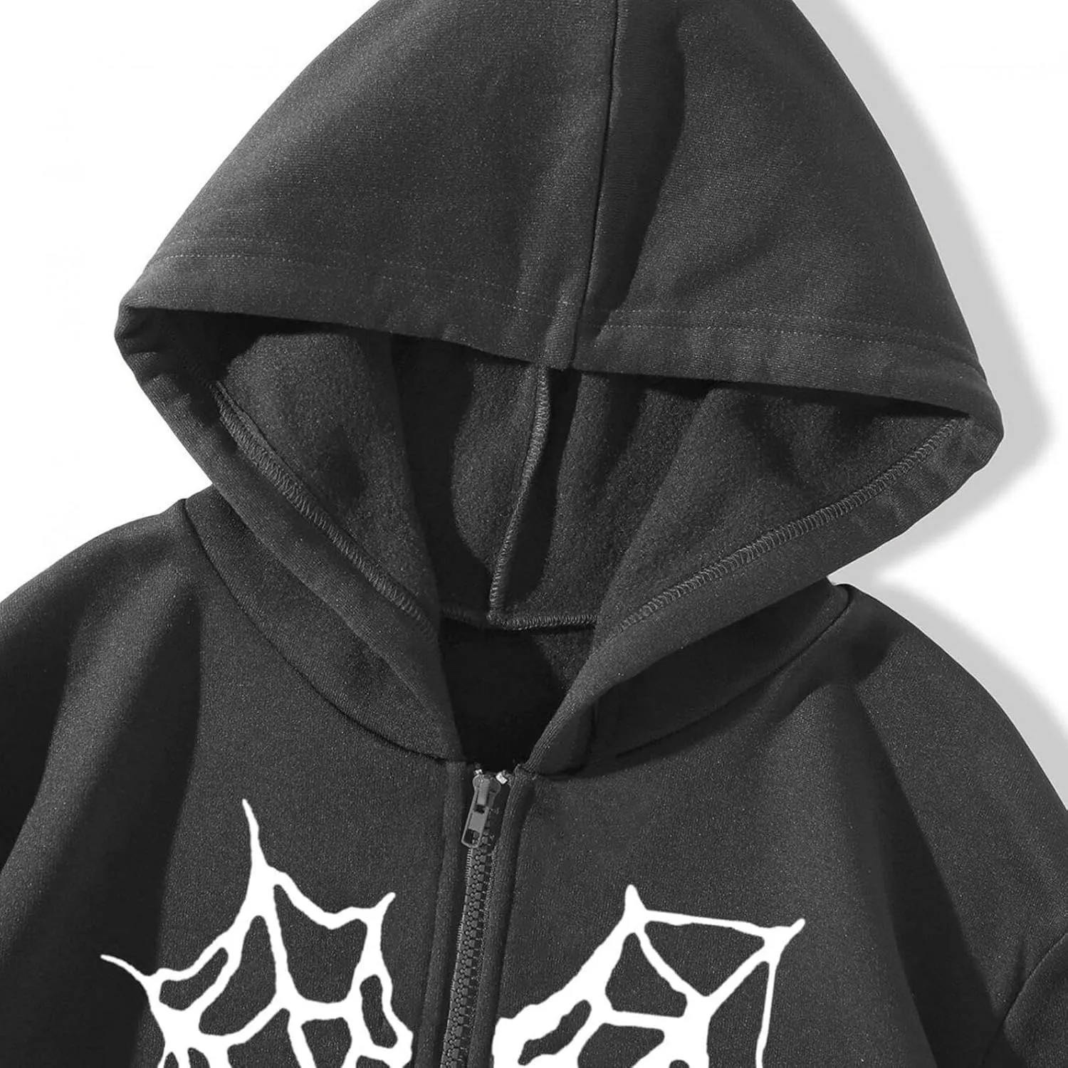 Y2K Hoodies for Women Full Zip Up Print Graphic Oversized Pockets Hooded Jacket 90s Long Sleeve Sweatshirt Cyber Casual Goth