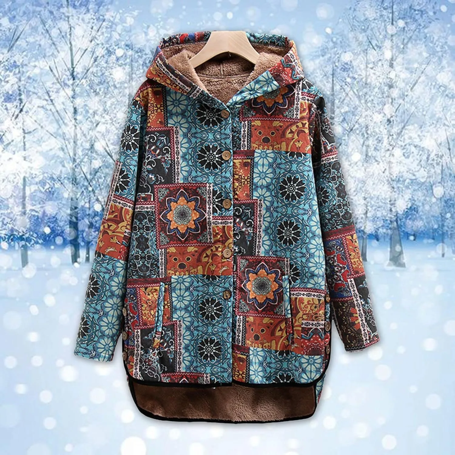 YRAETENM Oversized Sherpa Pullover Hoodie for Women Fuzzy Fleece Long Sleeve Sweatshirts Winter Warm Fluffy Coat With Pockets