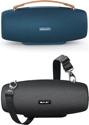ZEALOT Bluetooth Speakers, 75W Portable Bluetooth Speakers Loud with BassUp Technology,IPX6 Waterproof Outdoor Speaker with 14,400MAh Big Battery,20H Playtime,EQ,Stereo,Party, Beach Wireless Speaker