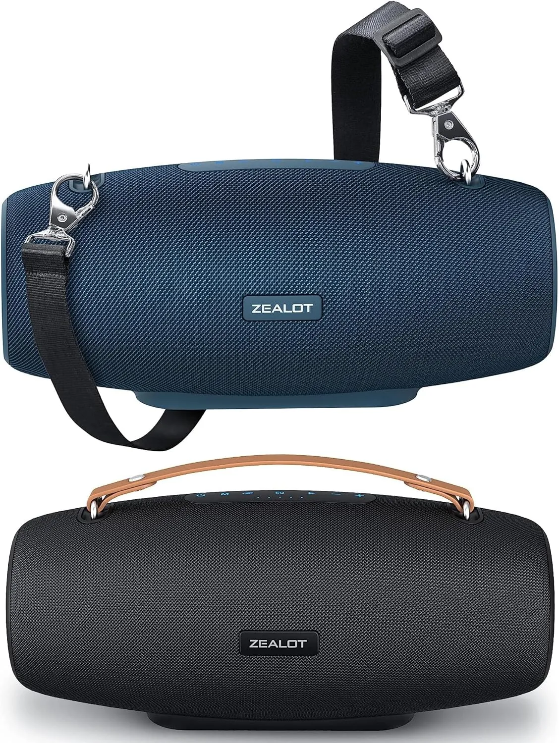 ZEALOT Bluetooth Speakers, 75W Portable Bluetooth Speakers with Subwoofer,Speakers Bluetooth Wireless IPX6 Waterproof,20H Play,Deep Bass,Stereo Loud,EQ,Bluetooth Speaker for Party,Beach,Camping
