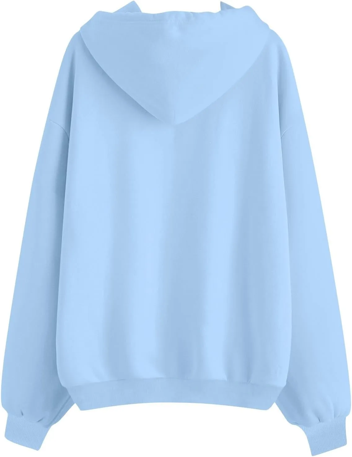 Zip Up Hoodie Women Y2k Oversized Fleece Jacket Workout Drawstring Hooded Sweatshirt with Pockets Winter Clothes
