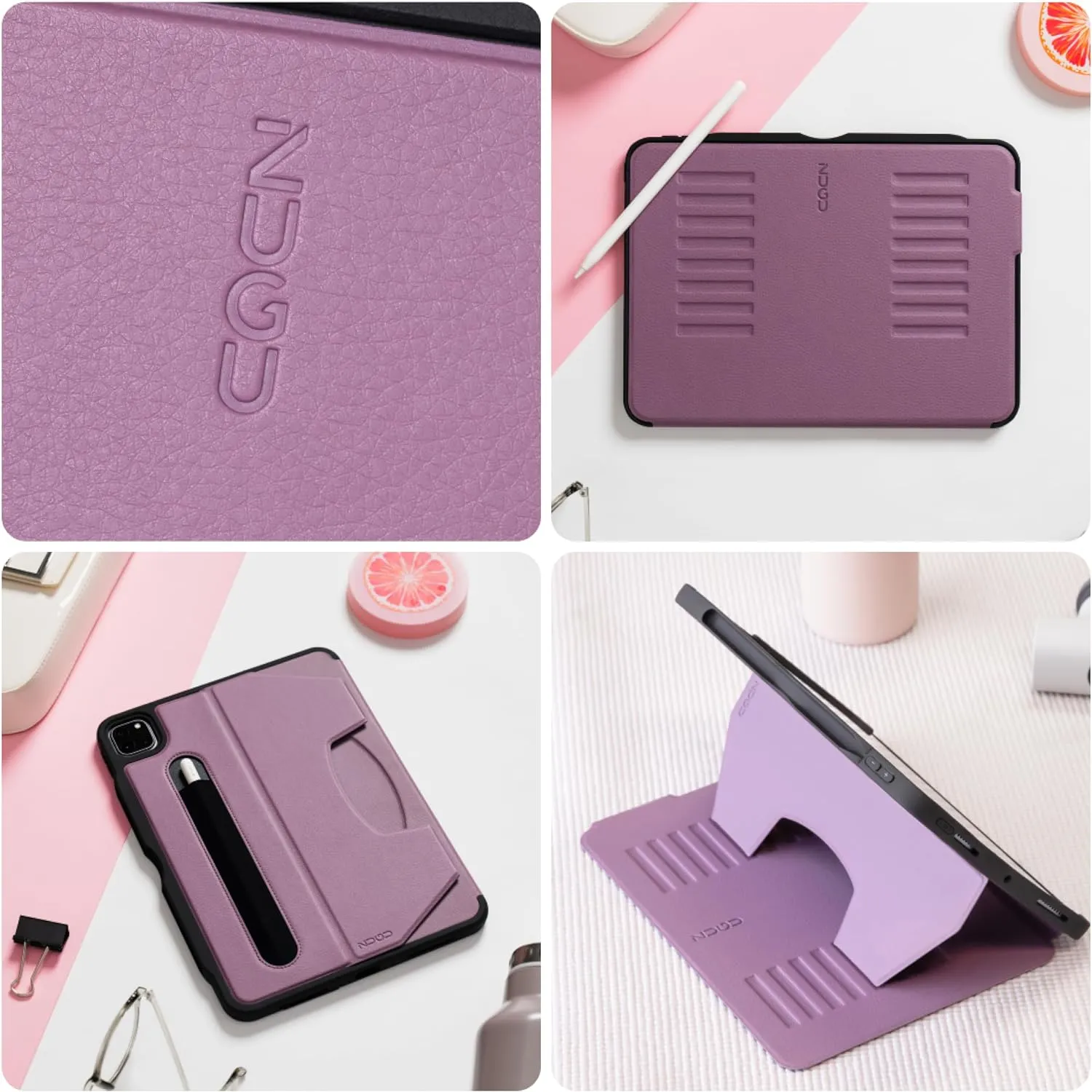 ZUGU Case iPad Pro 11 Inch Case, 1st/2nd/3rd/4th Generation 2018/2020/2021/2022, Slim Protective Cover, Wireless Apple Pencil Charging, Convenient Magnetic Stand. Sleep/Wake Cover, Berry Purple