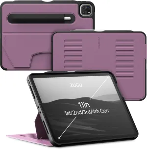 ZUGU Case iPad Pro 11 Inch Case, 1st/2nd/3rd/4th Generation 2018/2020/2021/2022, Slim Protective Cover, Wireless Apple Pencil Charging, Convenient Magnetic Stand. Sleep/Wake Cover, Berry Purple
